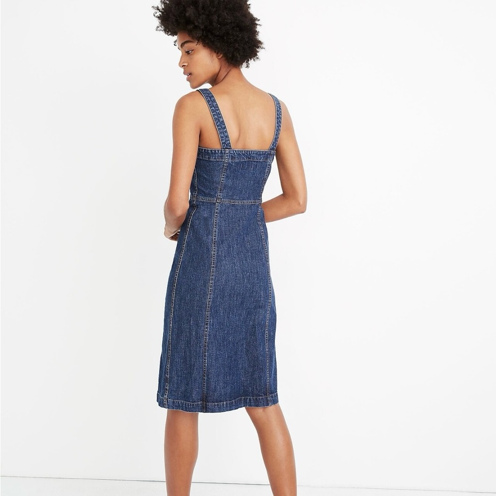 Madewell Denim Button-Front Tank Dress